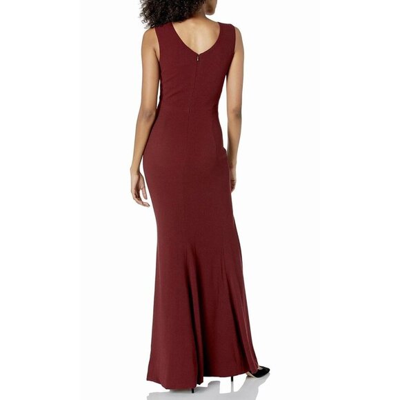 NEW Dress The Population Women's Sandra Plunging Thick Strap Solid Gown - Small‌ - Picture 2 of 8